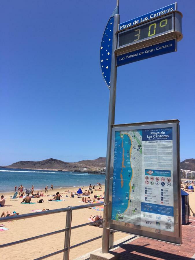 Apartamento Primera Linea Playa De Las Canteras Las Palmas de Gran Canaria Exteriör bild